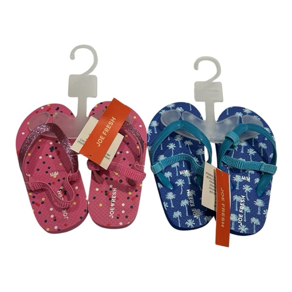 Joe Fresh Flip Flops Set Of 2 Size 8